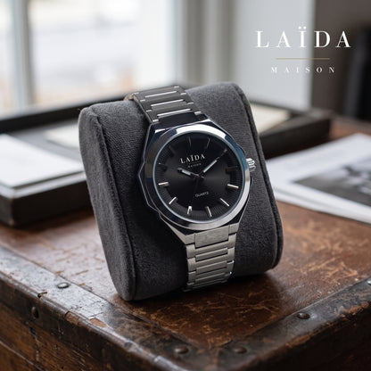 Laïda Maison™ - Siyah Kadran Erkek Kol Saati ( LM-102 )